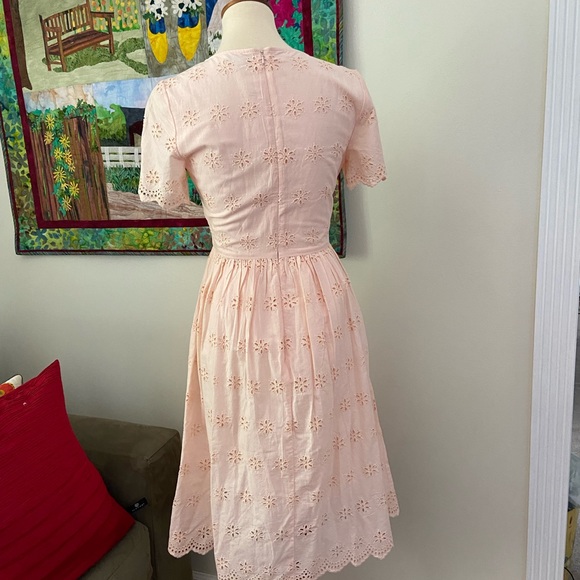 NWT Madewell Scalloped Eyelet Midi Dress - Picture 8 of 12